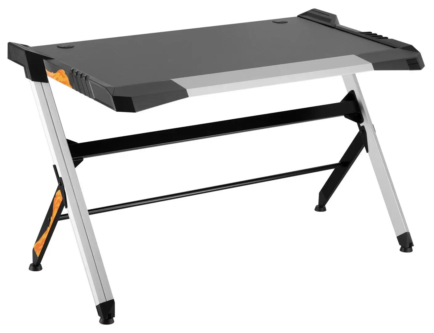 Стол компьютерный с подсветкой Blackmount GMD01-1 (Inox/Black)