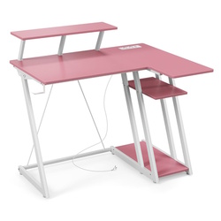 Masa de calculator gaming Costway CB10584DE-FS (Pink/White) Thumb