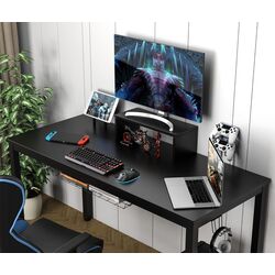 Masa de calculator gaming Costway HW63510 (Black) Thumb