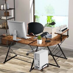 Masa de calculator Costway HW65968WT (Walnut) Thumb