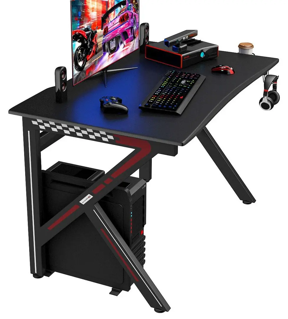 Masa de calculator gaming Costway HW66067 (Black)