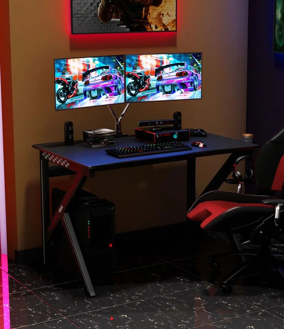 Masa de calculator gaming Costway HW66067 (Black)