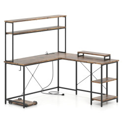 Masa PC Costway CB10592DE-CF+ (Brown) Thumb