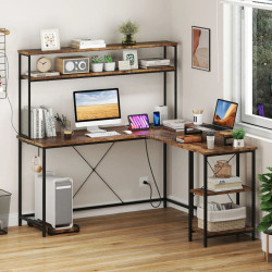 Masa PC Costway CB10592DE-CF+ (Brown)