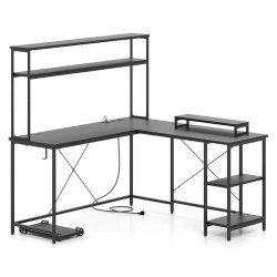 Masa PC Costway CB10592DE-DK+ (Black) Thumb