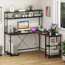 Masa PC Costway CB10592DE-DK+ (Black)