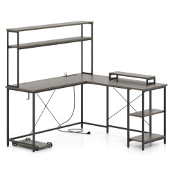 Masa PC Costway CB10592DE-GR+ (Grey) Thumb