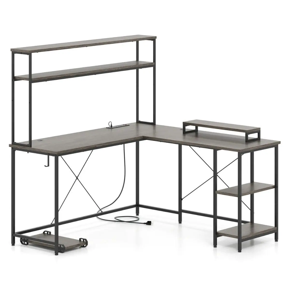 Masa PC Costway CB10592DE-GR+ (Grey) - 2