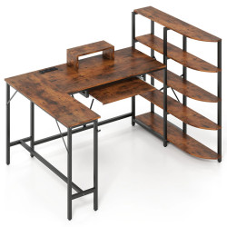 Masa PC Costway CB10939DE-CF+ (Brown) Thumb