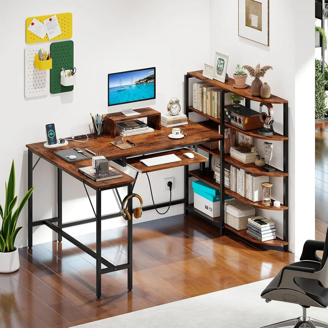 Masa PC Costway CB10939DE-CF+ (Brown)