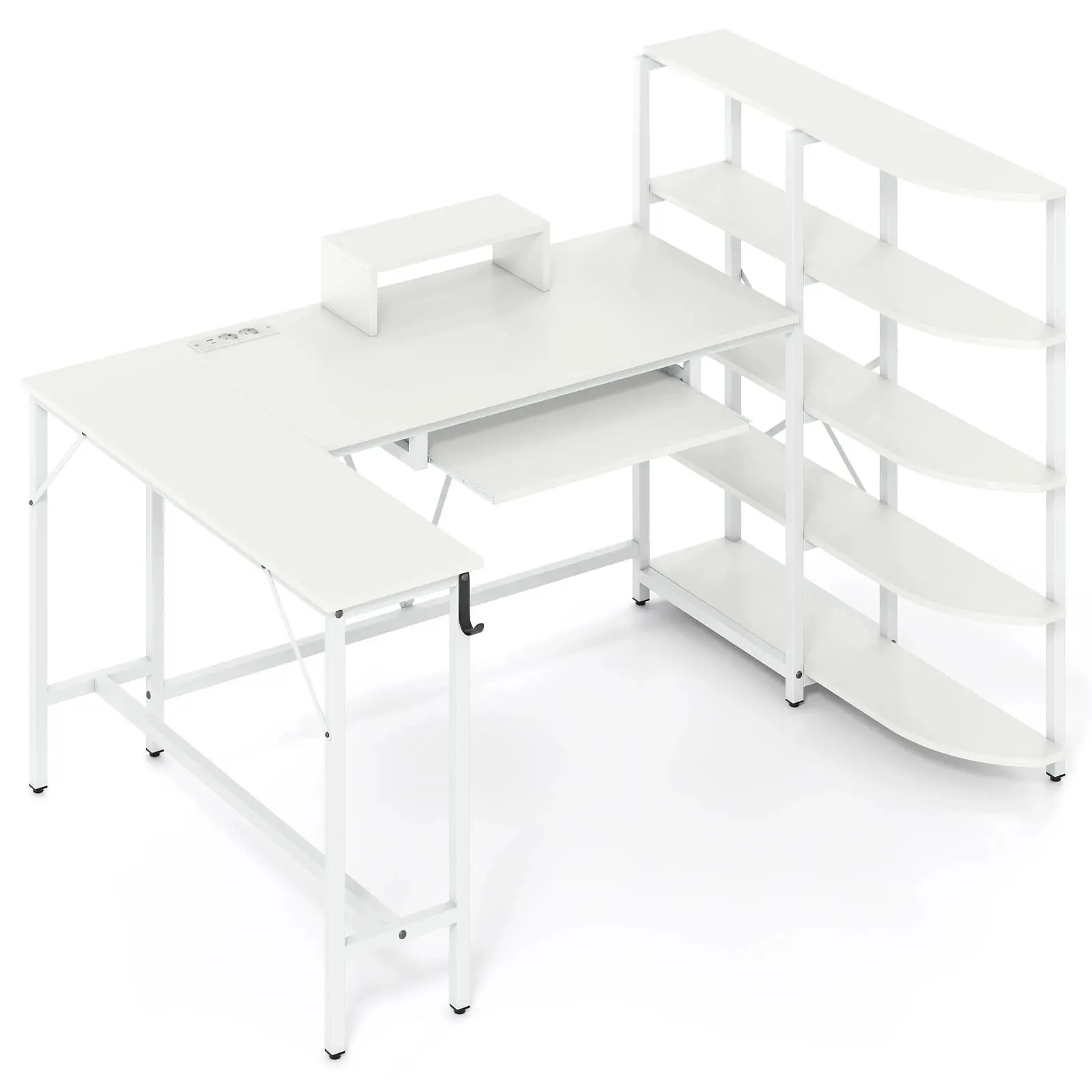 Masa PC Costway CB10939DE-WH+ (White) - 2