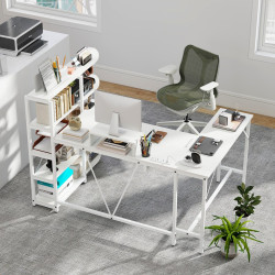 Masa PC Costway CB10939DE-WH+ (White) Thumb