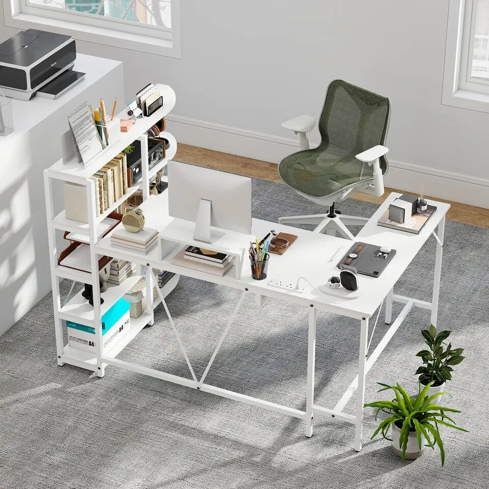 Masa PC Costway CB10939DE-WH+ (White) - 4