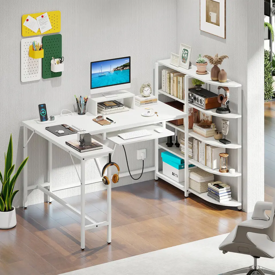 Masa PC Costway CB10939DE-WH+ (White)