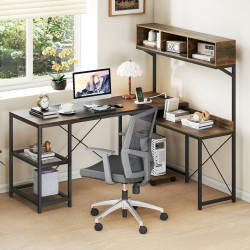 Masa de birou Costway CB11009DE-CF+ (Brown) Thumb