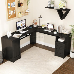Masa PC Costway CB11200DE-DK+ (Black)