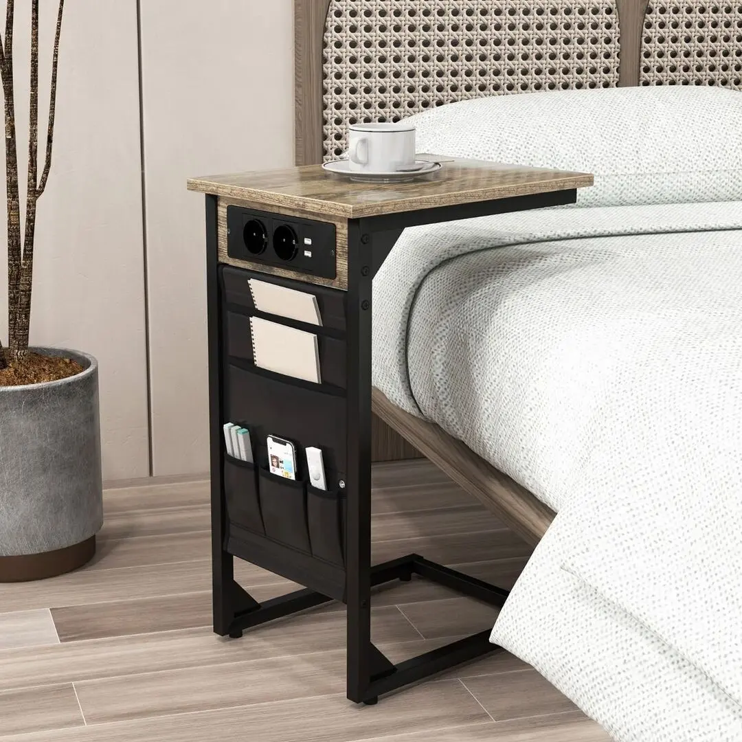 Set de masa pentru laptop Costway JV10861DE-2CF (Rustic Brown)