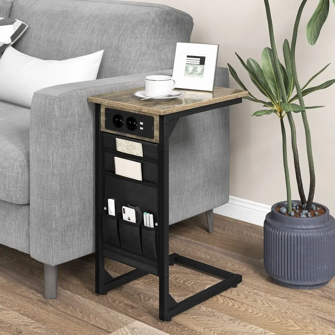 Set de masa pentru laptop Costway JV10861DE-2CF (Rustic Brown)