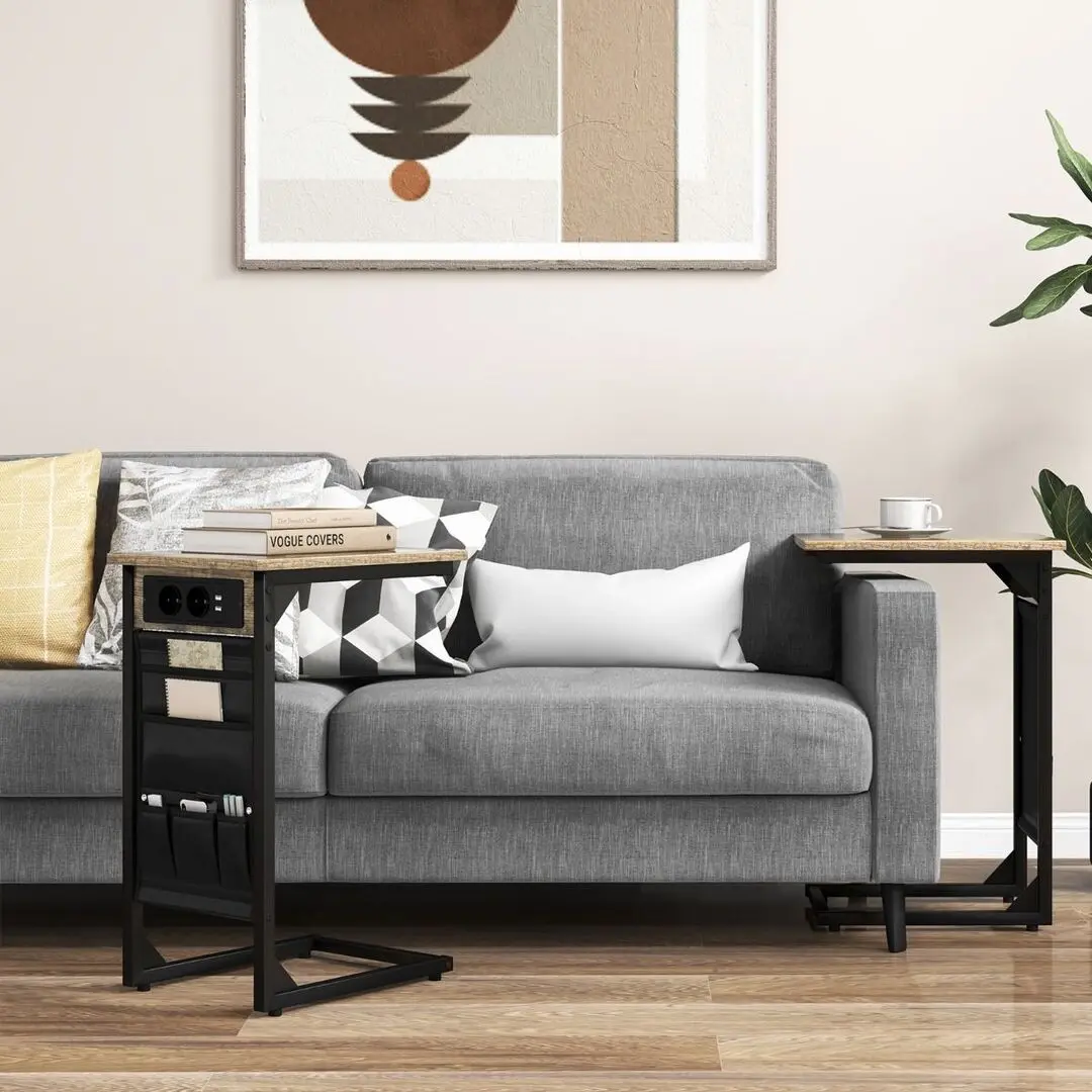 Set de masa pentru laptop Costway JV10861DE-2CF (Rustic Brown)