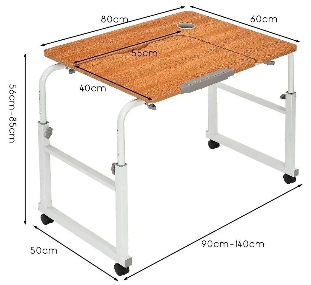 Masa pentru laptop Costway CB10213CF (Brown) - 6