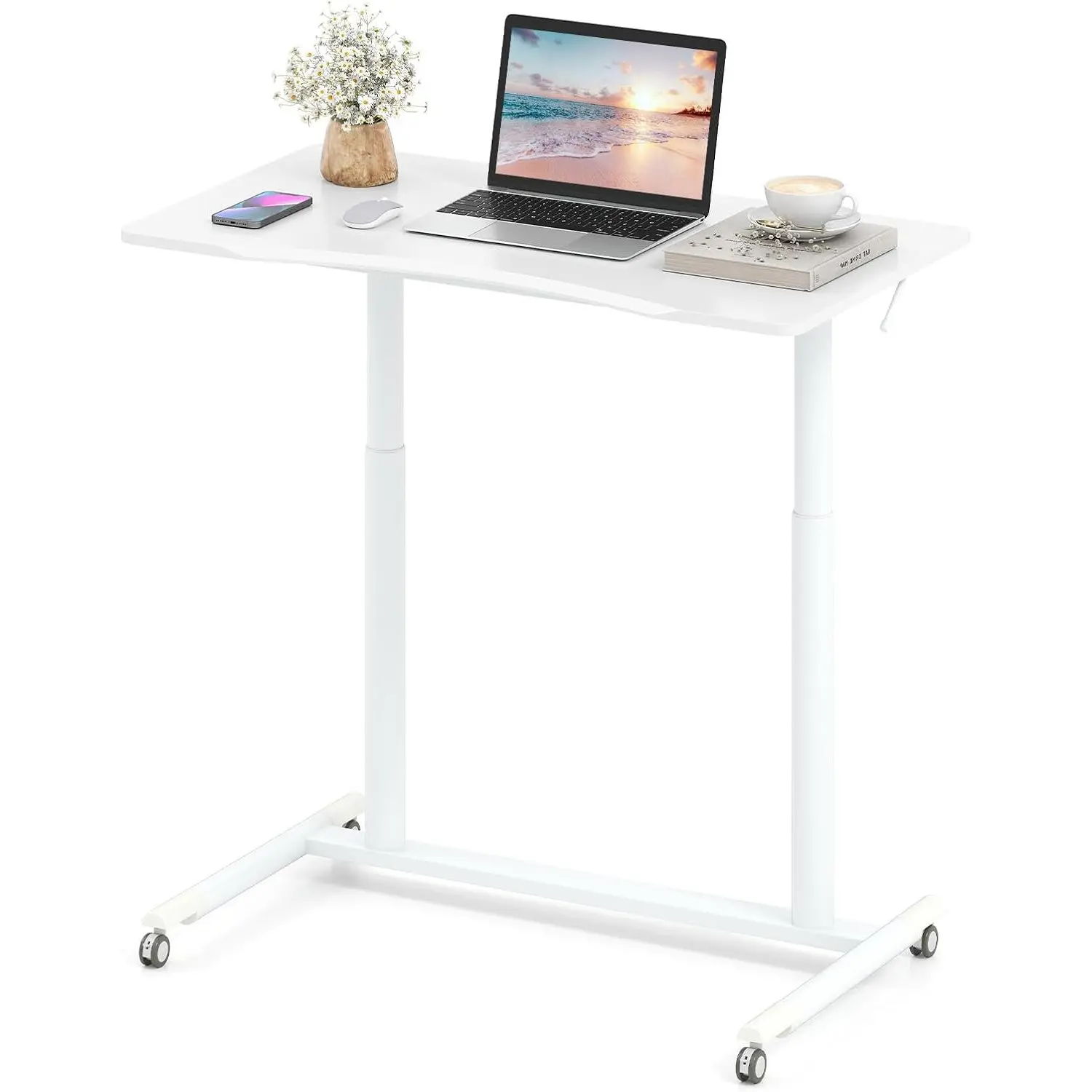 Masa pentru laptop Costway CB10890WH (White) - 2