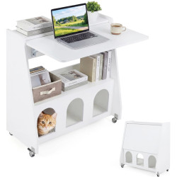 Masa pentru laptop Costway CB11026WH (White) Thumb