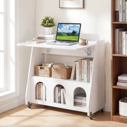 Masa pentru laptop Costway CB11026WH (White)