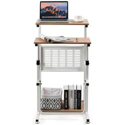 Masa pentru laptop Costway HW63844 (White/Natural) Thumb