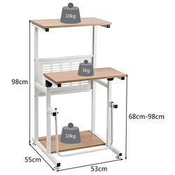 Masa pentru laptop Costway HW63844 (White/Natural) Thumb