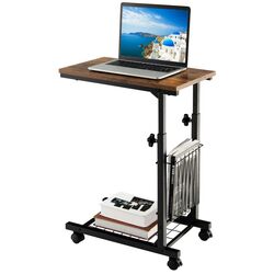 Masa pentru laptop Costway JV10488BN (Black/Rustic Brown) Thumb