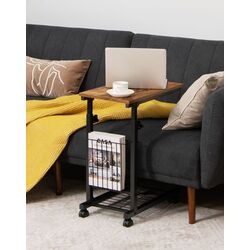 Masa pentru laptop Costway JV10488BN (Black/Rustic Brown)