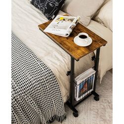 Masa pentru laptop Costway JV10488BN (Black/Rustic Brown) Thumb