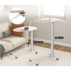 Masa pentru laptop Costway JV11346PK (Beige/White) Thumb