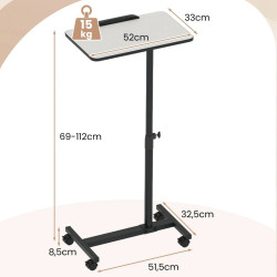 Стол для ноутбука Costway JV12759GR (Grey) Thumb
