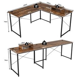 Masa de calculator Costway CB10122CF (Rustic Brown) Thumb