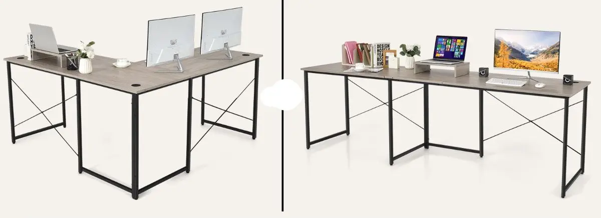 Masa de calculator Costway CB10122GR (Grey)