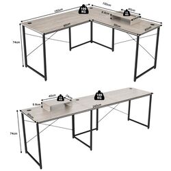 Masa de calculator Costway CB10122GR (Grey) Thumb