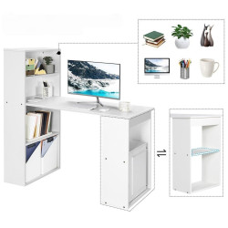 Masa de calculator Costway CB10301WH (White) Thumb