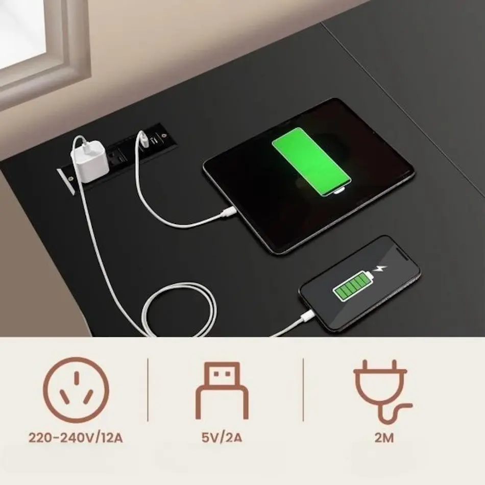 Masa pentru calculator Costway CB10470DE-DK (Black)