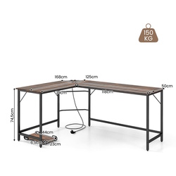 Masa de calculator Costway CB10477DE-CF (Brown) Thumb