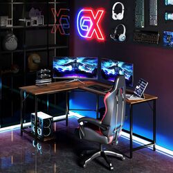 Masa de calculator Costway CB10477DE-CF (Brown) Thumb