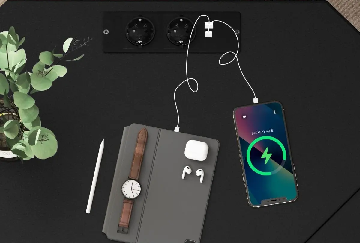 Masa de calculator Costway CB10477DE-DK (Black)