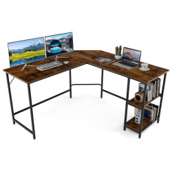 Masa pentru calculator Costway CB10490CF (Brown/Black) Thumb