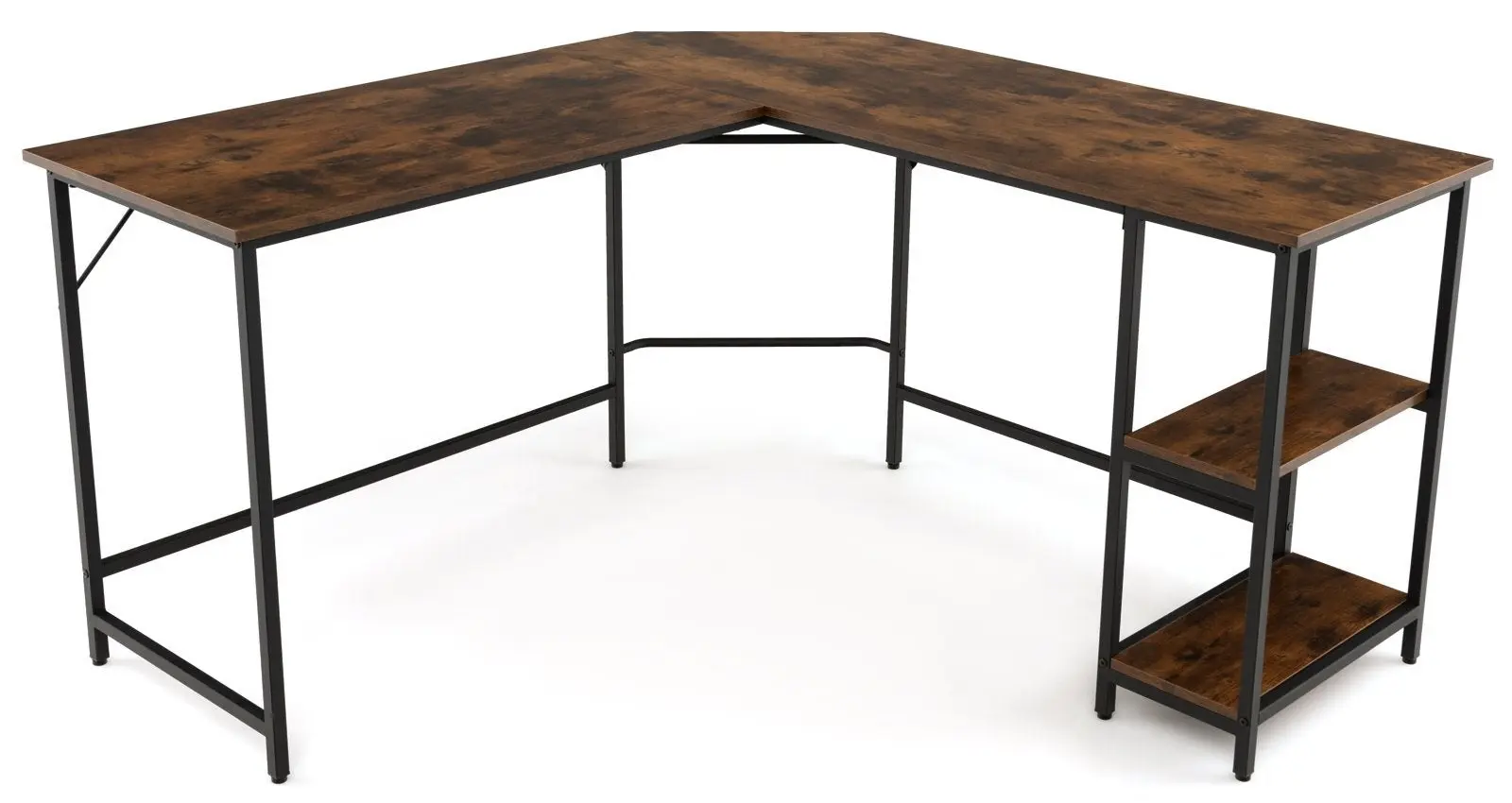 Masa pentru calculator Costway CB10490CF (Brown/Black)