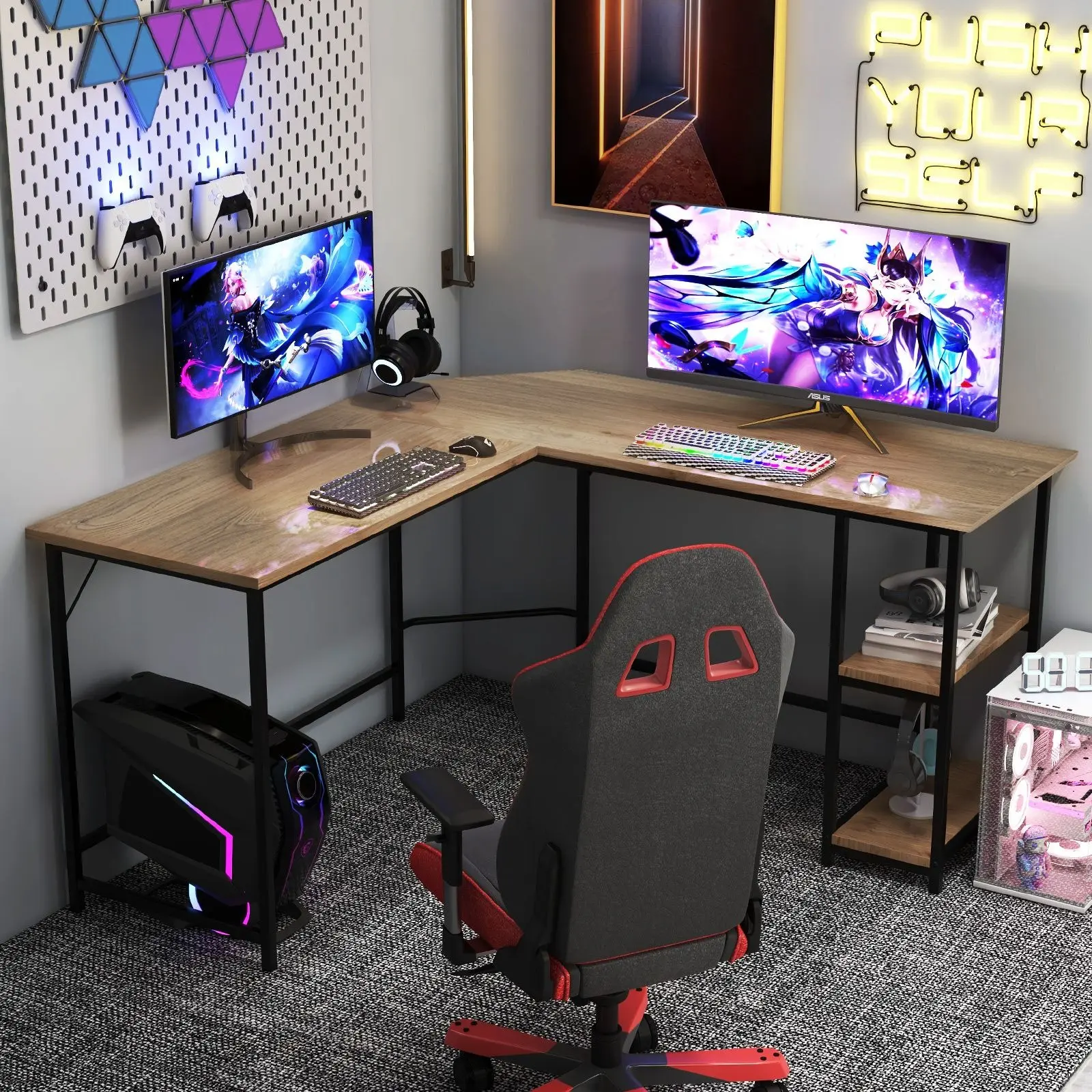 Masa de calculator Costway CB10490NA (Natural)