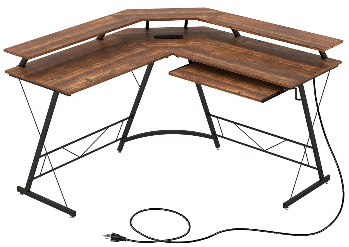 Masa de calculator Costway CB10515DE-CF (Rustic Brown)