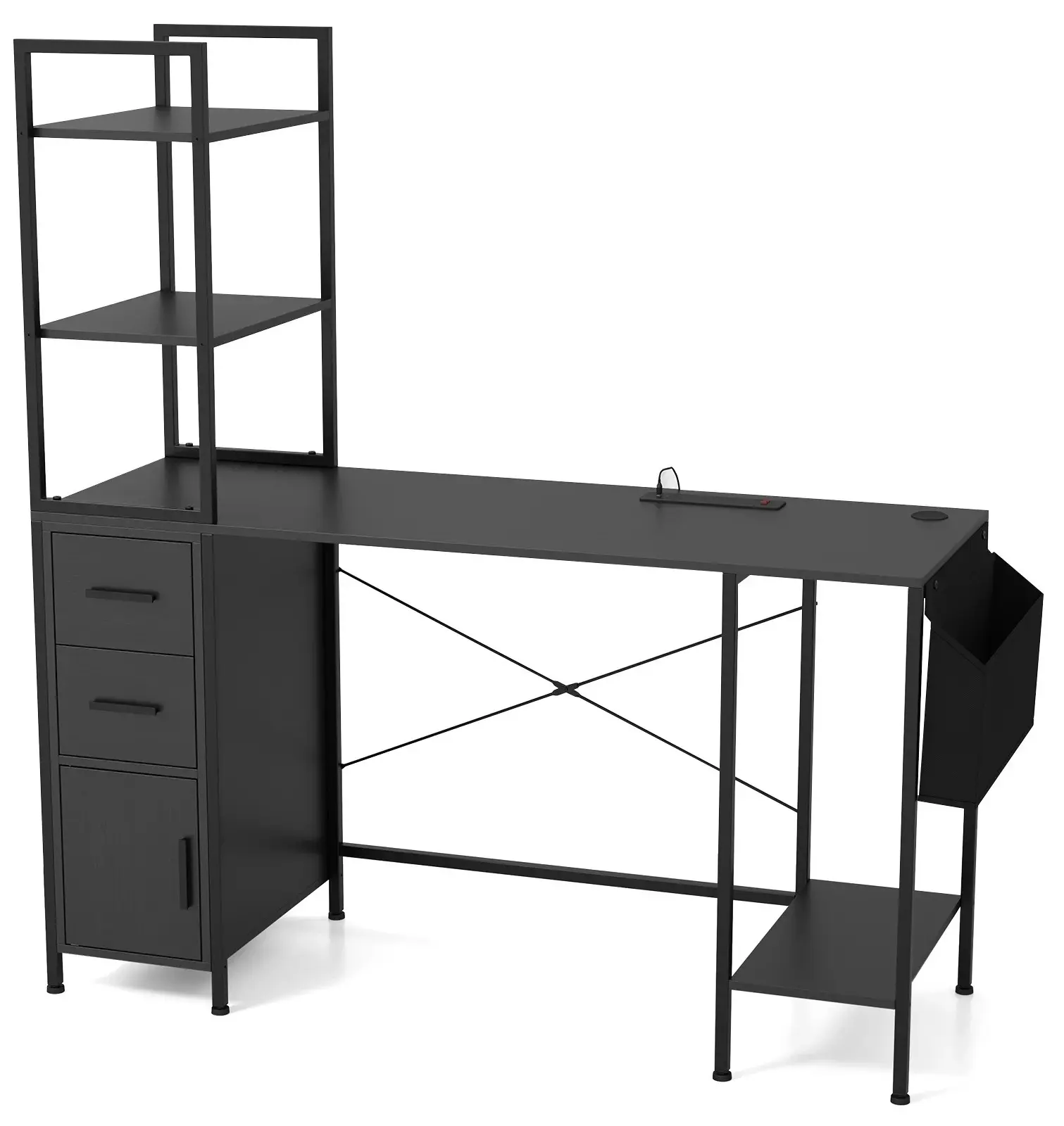 Masa pentru calculator Costway CB10593DE-DK+ (Black)