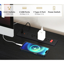 Masa pentru calculator Costway CB10593DE-DK+ (Black) Thumb