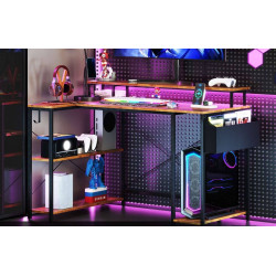 Стол компьютерный Costway CB10594DE-CF (Brown/Black) Thumb