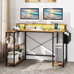 Стол компьютерный Costway CB10594DE-CF (Brown/Black) Thumb